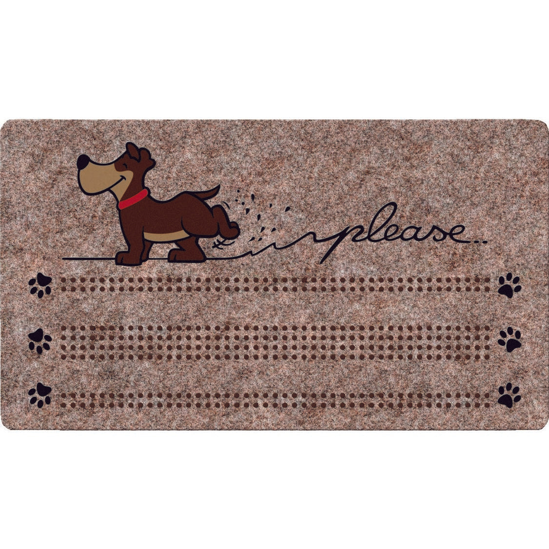 ZERBINO BRUSH FLOCK 40X70CM MARRONE