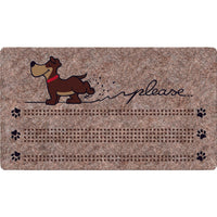 ZERBINO BRUSH FLOCK 40X70CM MARRONE