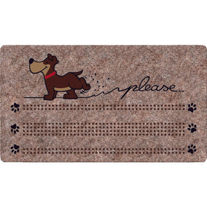 ZERBINO BRUSH FLOCK 40X70CM MARRONE