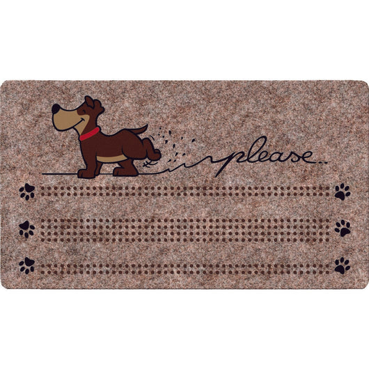 ZERBINO BRUSH FLOCK 40X70CM MARRONE