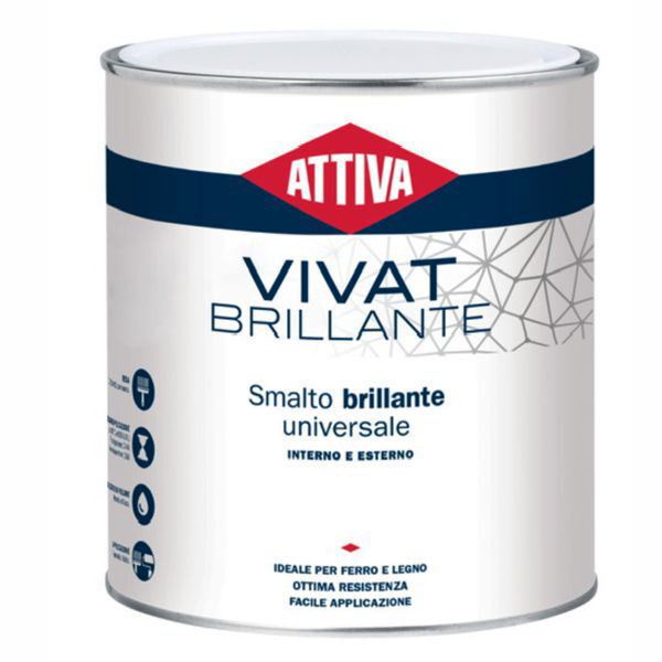 Attiva Smalto Sintetico 0.750 Litri 082 Blu Profondo Vivat