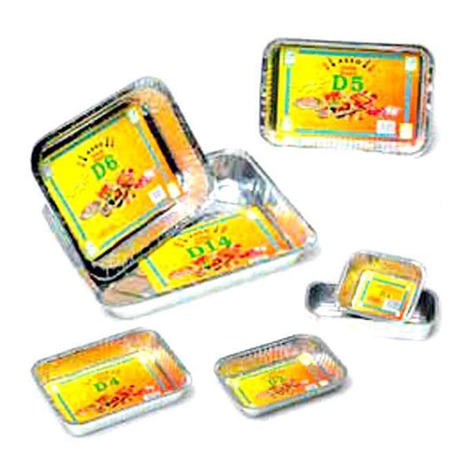 Vaschetta Alluminio 2 Porzioni 21X14 H 3,2 Pezzi 4 D02