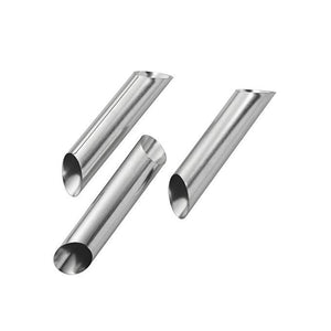 Pedrini 3 Stampi per Cannoli in acciaio inox Cm 12,5