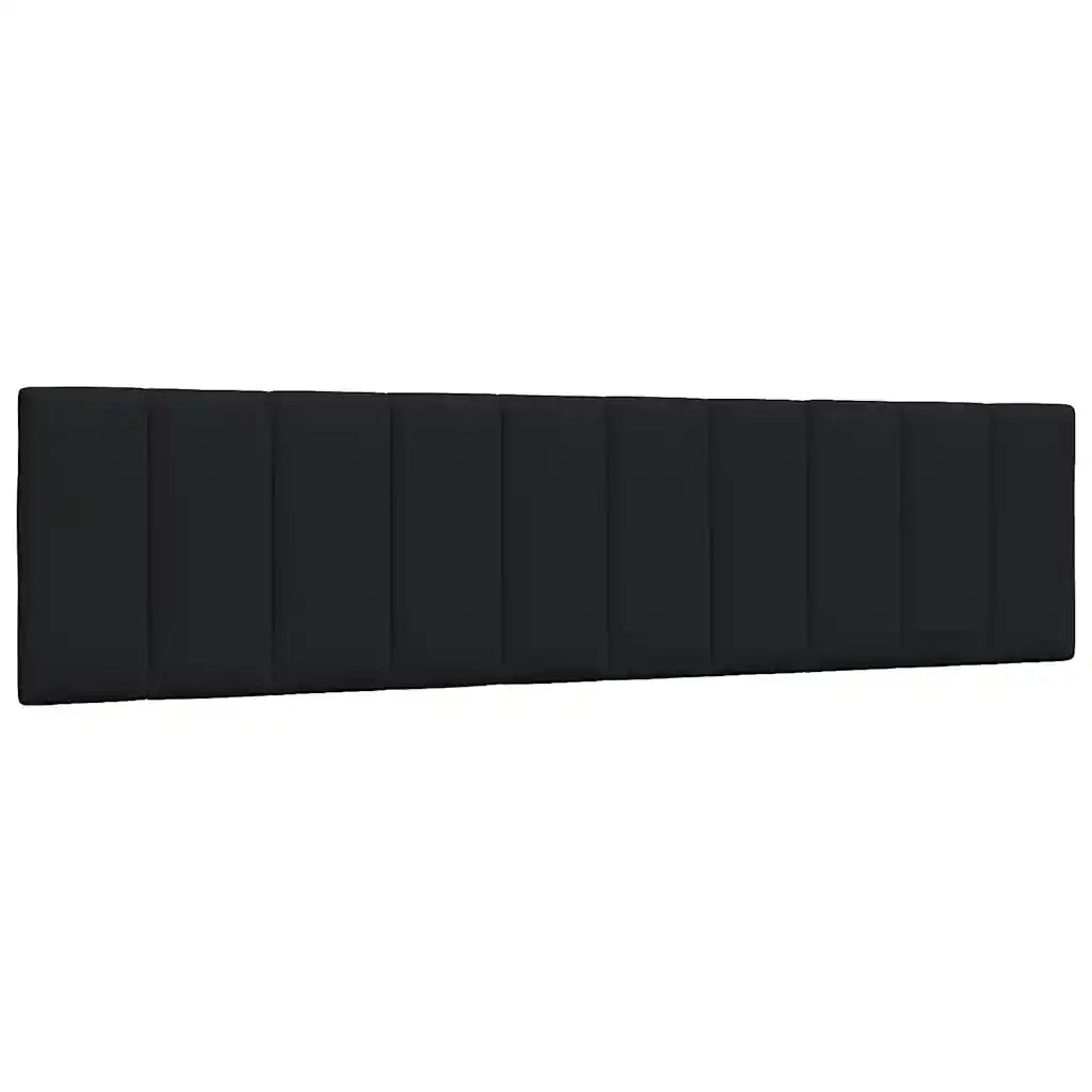 Letto con Materasso Hanko Nero 200x200 cm in Tessuto 3310554
