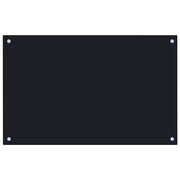 Paraschizzi per Cucina Nero 80x50 cm in Vetro Temperato CFW8170745