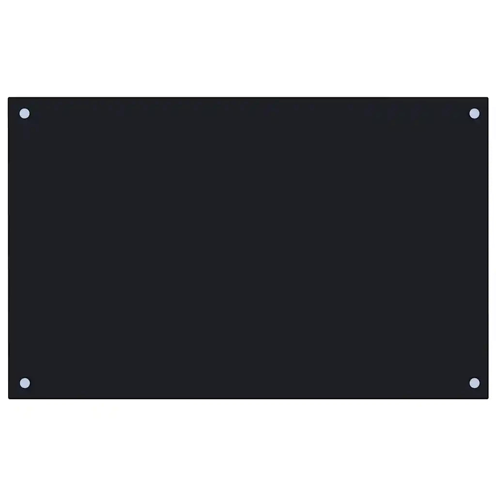 Paraschizzi per Cucina Nero 80x50 cm in Vetro Temperato CFW8170745
