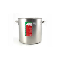 Pentola per induzione in acciaio inox con due manici Diametro 32 cm