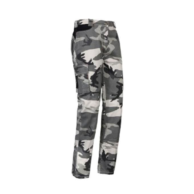 Issa Pantalone Cotone Inverno Grigio S Mimetico