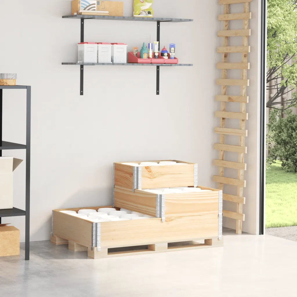 Fioriera | Cassetta per fiori | Vaso Rialzata 3 Livelli 120x80 cm Legno Massello di Pino