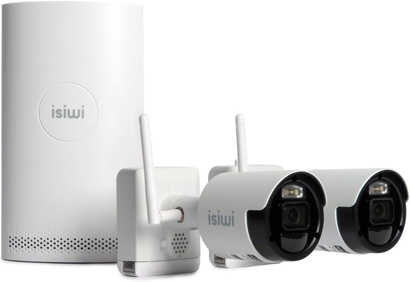 Isiwi KIT WIRELESS CONNECT AIR2 ISW-K2N8BFBTA4MP-2 GEN1 NVR 8 CANALI+ 2 TELECAMERE A BATTERIA DA 8