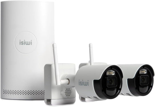 Isiwi KIT WIRELESS CONNECT AIR2 ISW-K2N8BFBTA4MP-2 GEN1 NVR 8 CANALI+ 2 TELECAMERE A BATTERIA DA 8