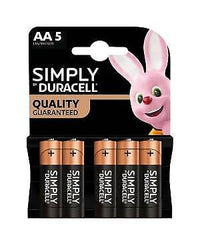 Duracell Pile Simply Alkaline Stilo 5 Pezzi Mn 1500