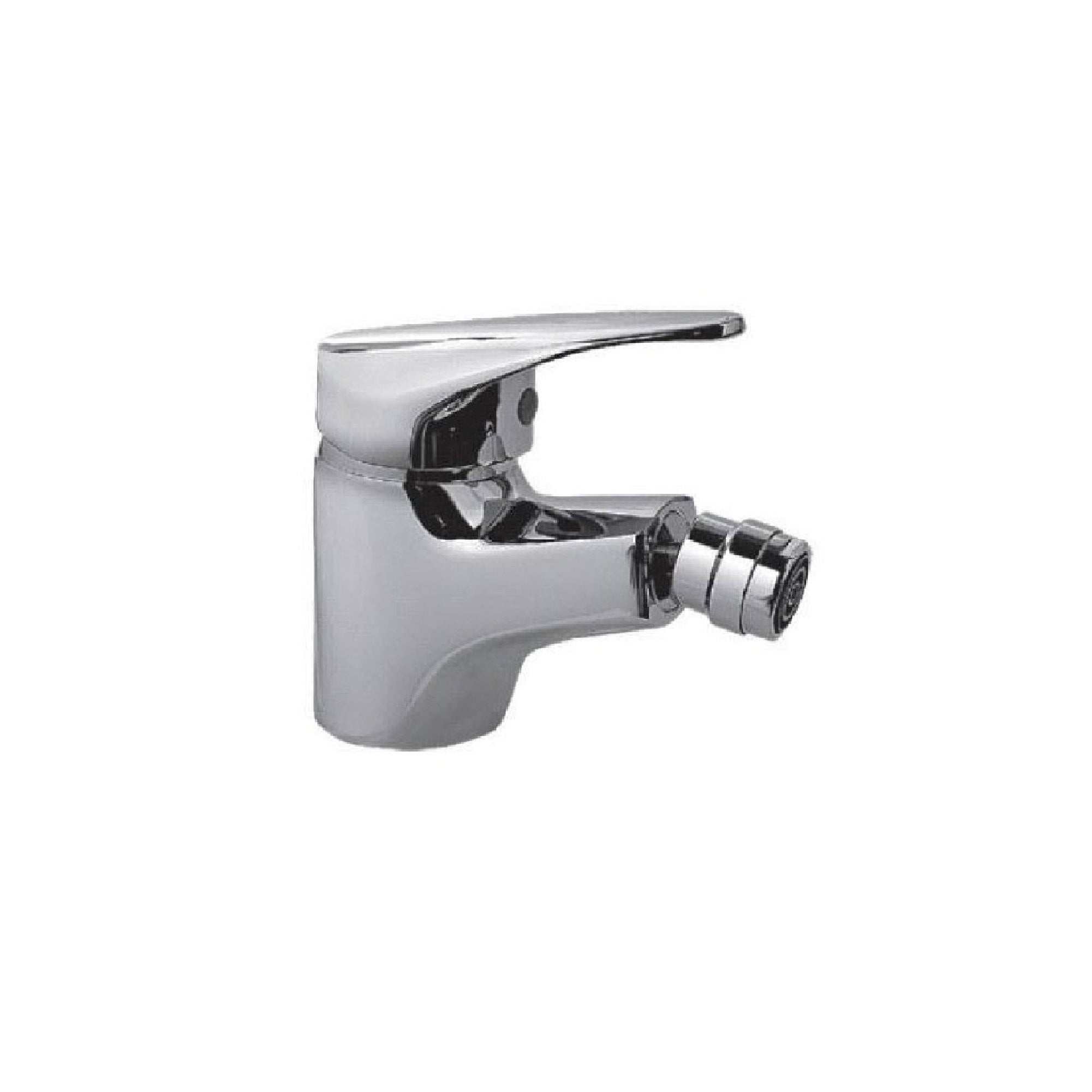 Miscelatore bidet t-one by Teorema ottone cromato monocomando piletta tubi