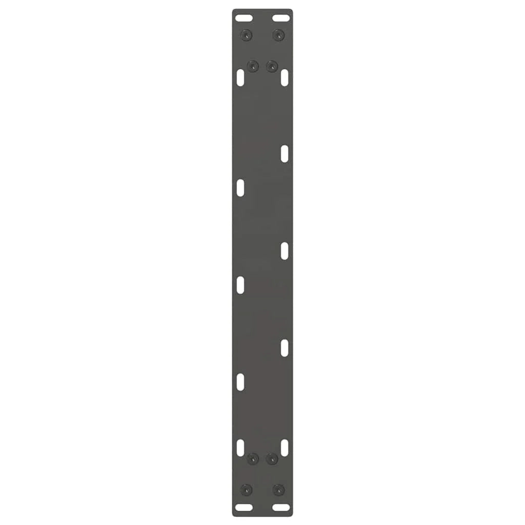 Set di 2 gambe per tavolino da caffè moderne quadrate regolabili 60 x 43 cm in acciaio antracite 02_0057526