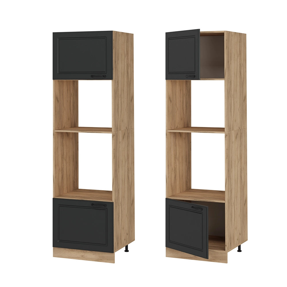 Vicco Set mobili bagno Antracite casa di campagna 60 cm