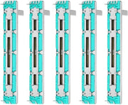 5 pezzi B10K mixer fader doppio canale dia-potenzimetro con 295 pollici doppia uscita