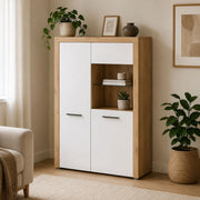 Mobile Espositore Lohalime, Vetrina 6 Ripiani, 100x42x147h cm Bianco