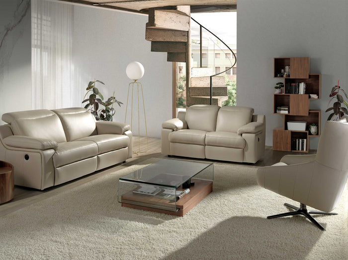 Tavolino rettangolare in vetro temperato e noce