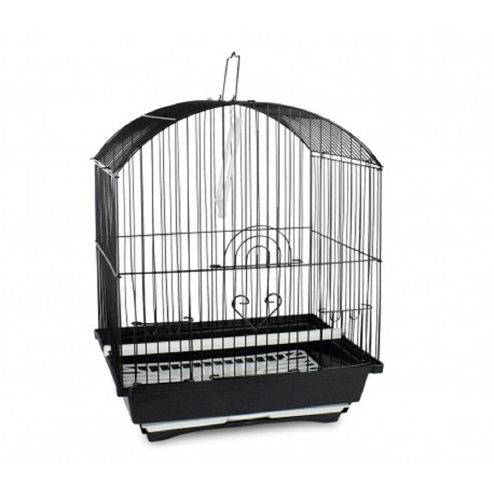 Trade Shop - Gabbia Uccelli Di Piccole Dimensioni Kitty 49.5 X 34 X 27.5 Cm Due Mangiatoie -