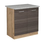Vicco Mobile lavello cucina Grigio nobile 80 cm PL Marmo