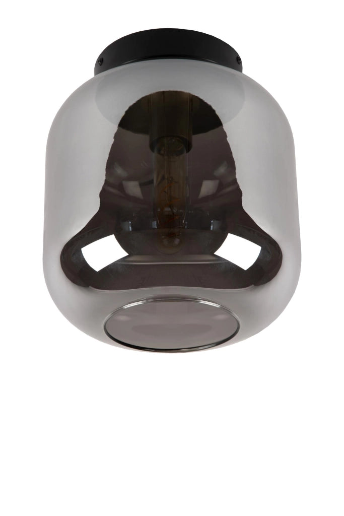 Plafoniera tonda vetro fumé Joanet 1xE27 40W Lucide
