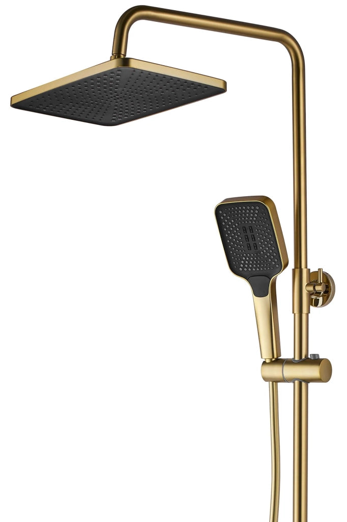 Set Doccia Con Termostato Rea Rob Gold Brush
