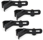 Kit di microfono per tamburo shockresistente - Clip regolabile - Supporto universale - 4 pezzi - Microfono per tamburo