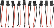 Connettore Lampeggiante 10 pezzi per Auto e Camion - Base Socket LED - Connessione Femmina - T10 Gomma - Adatto per Camioncini