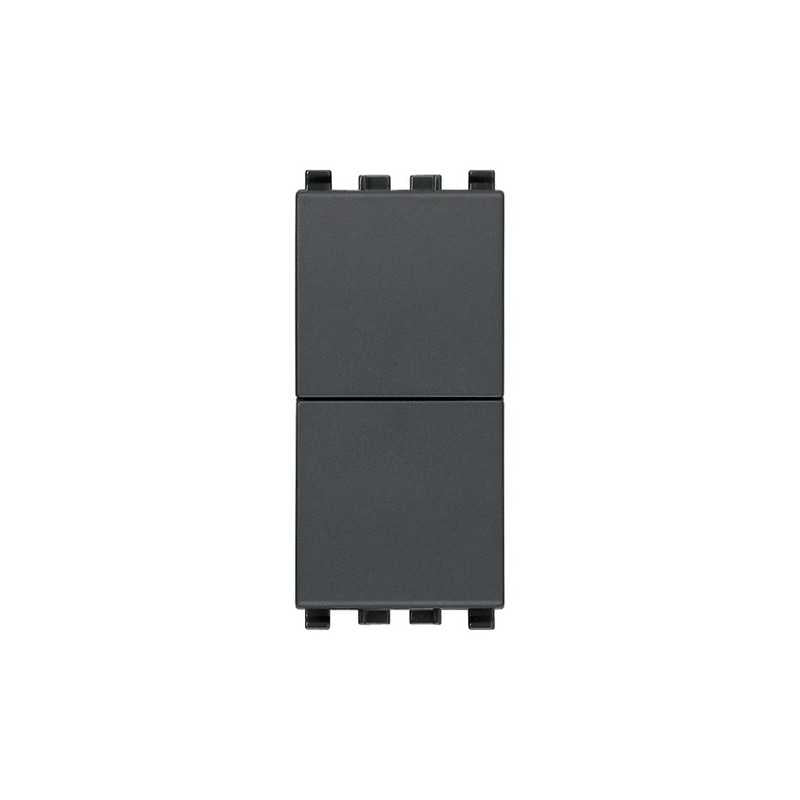 20066 due Pulsanti Indipend. No+No 10A Grigio Eikon