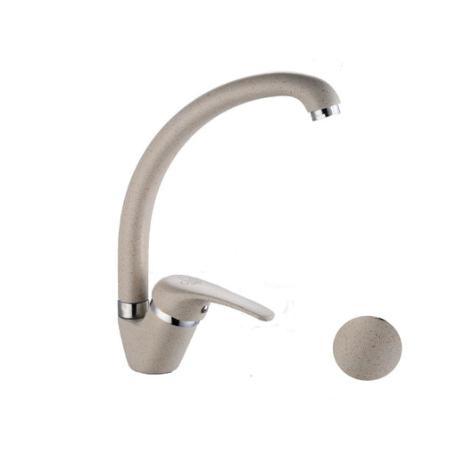 Miscelatore rubinetto monocomando lavello granito beige cucina lavello incasso