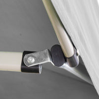 Gazebo Richiudibile Pieghevole 3x3m in Acciaio e PVC Impermeabile Bianco