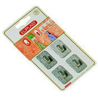 Eliplast Gancio Inox Rettangolare Normal Pezzi 4