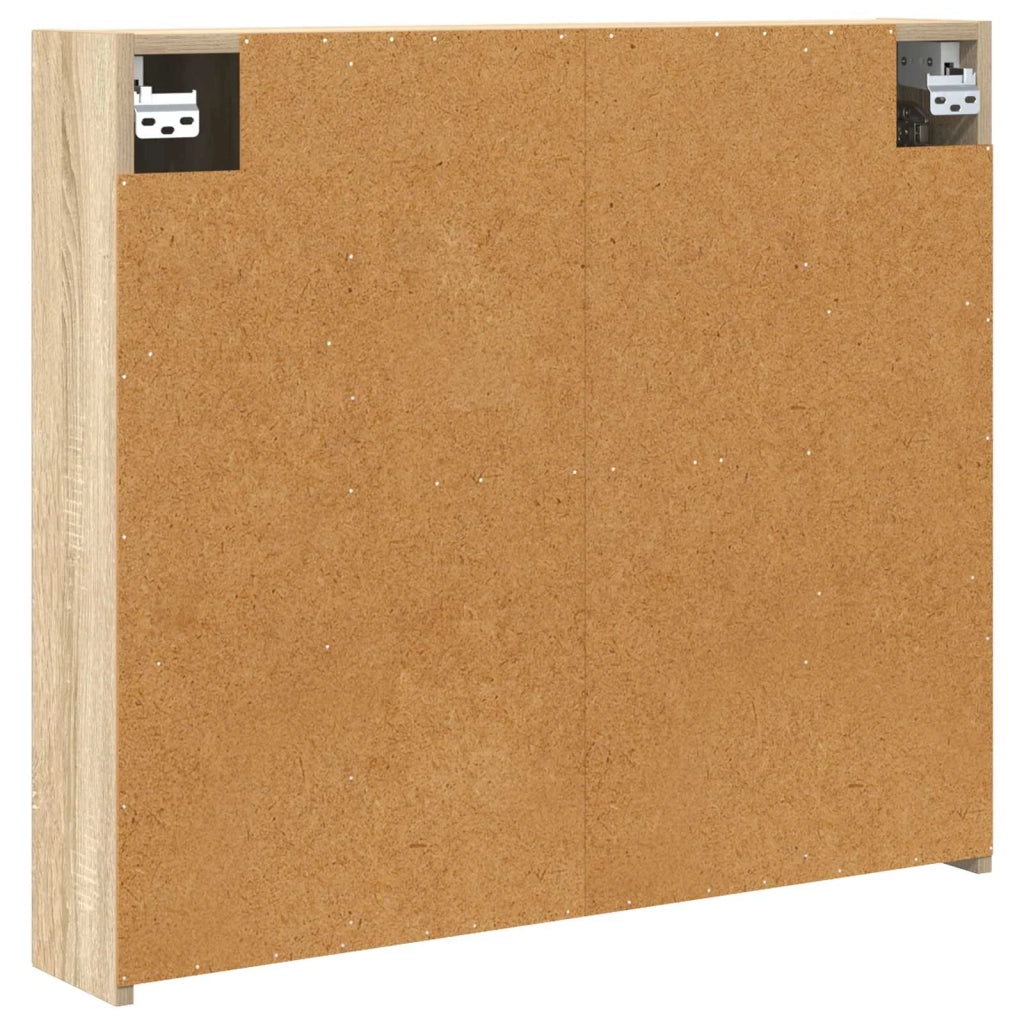 Mobiletto per specchio da bagno Rovere Sonoma 80 x 14.5 x 70 cm