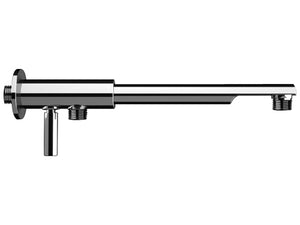 Braccio doccia minimal in ottone cromato 30 cm con deviatore