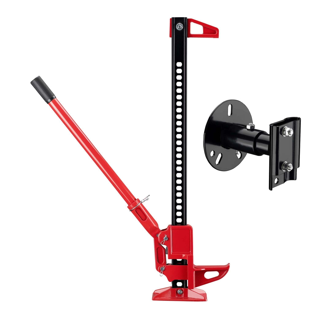 Binda manuale – Set universale con cric fino a 3000 kg e altezza di sollevamento max. 105 cm Fissaggio alla ruota di scorta
