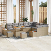 Set Divano da Giardino con cuscino 12 pcs Beige e Grigio Chiaro 3363347