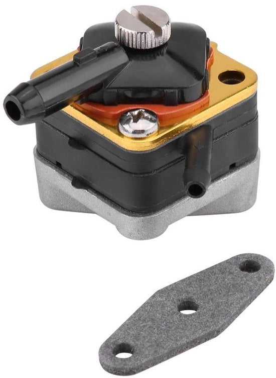Pompa di Carburante Nuova - Elettrica - Metallo/PVC - Sostituisce Evinrude 397839/391638 - Inclusa Confezione - Dimensioni della Pompa 40x40x32 mm - Pompa di Carburante
