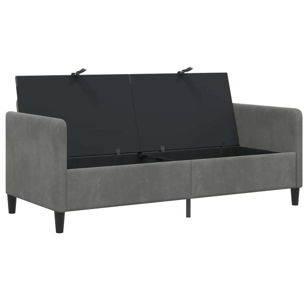Divano con Storage Grigio Scuro 172 x 78 x 87 cm Poliestere 42036962