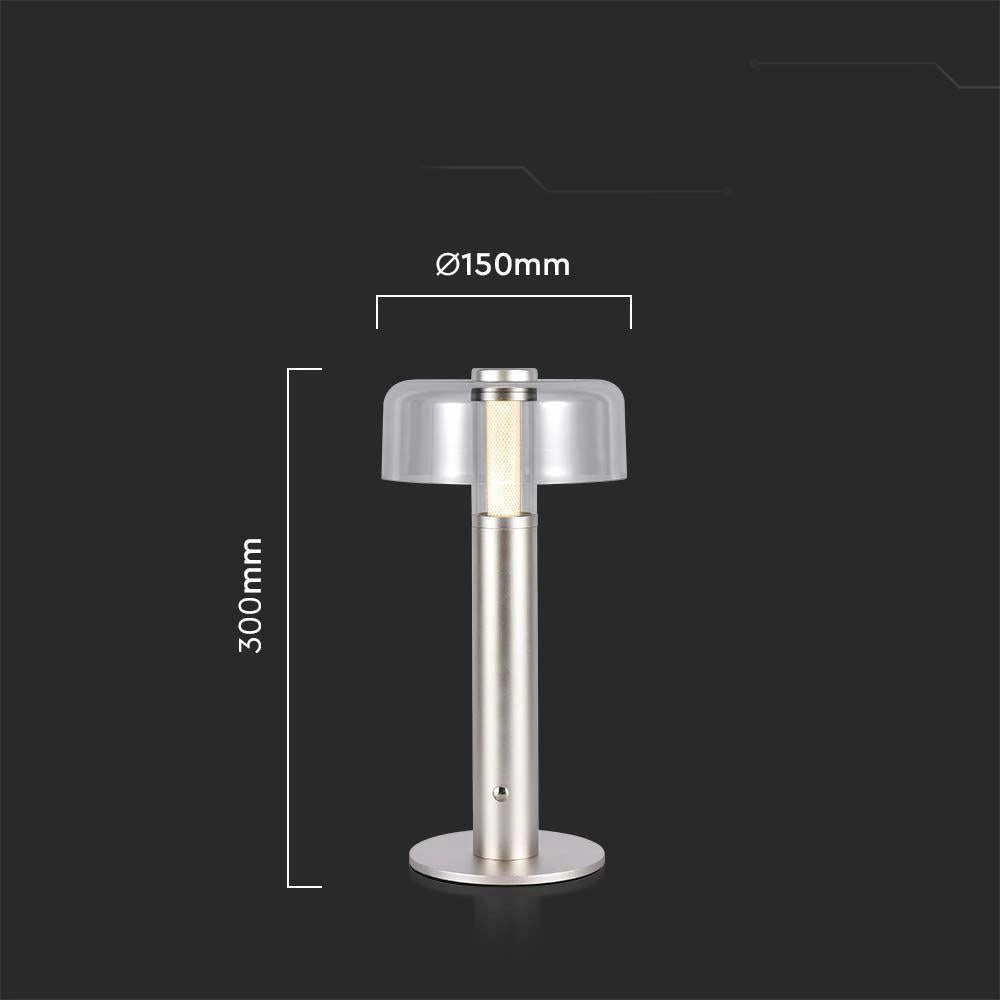 Lampada da tavolo V-TAC LED 1W 100lm dimmer USB-C oro