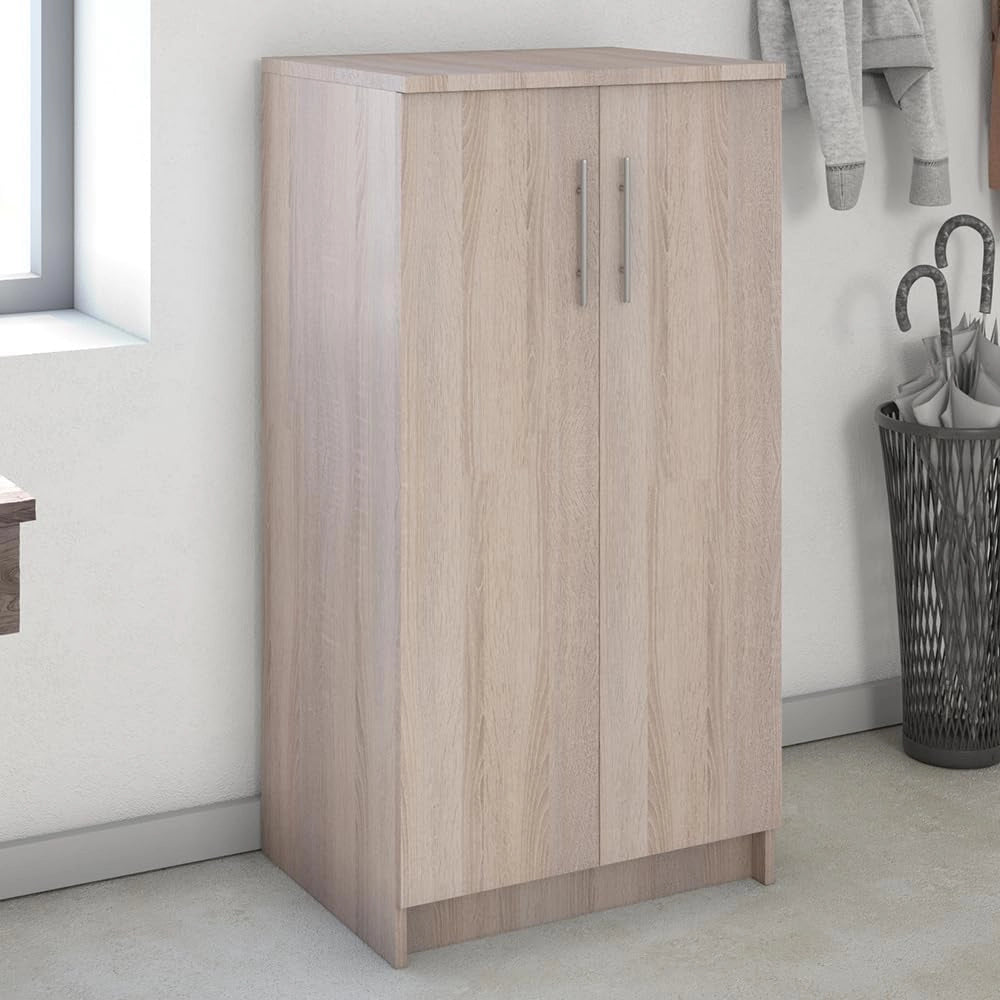 Mobile porta scarpe Dalia, Sonoma, 56 x 108 cm, adatto per riporre fino a 21 paia di scarpe