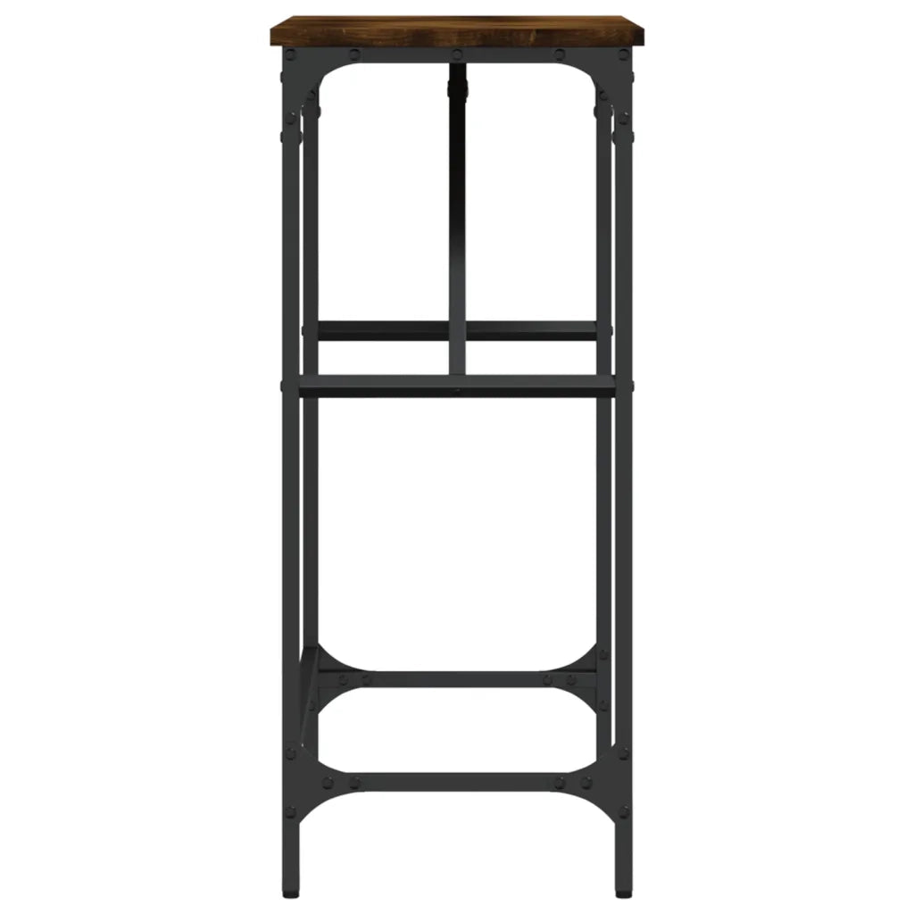 Tavolino Consolle-Tavolino da soggiorno-Tavolo Rovere Fumo 75x32x75 cm in Legno Multistrato