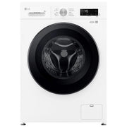 LG F4NX1008NWK Lavatrice smart 8kg, Classe A, 1400 giri, 6 Motion, Allergy Care, Bianca