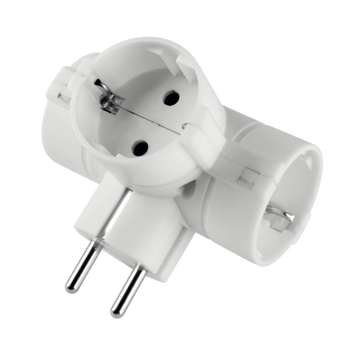 Poly Pool PP2350 adattatore per presa di corrente Tipo C (Europlug) Bianco