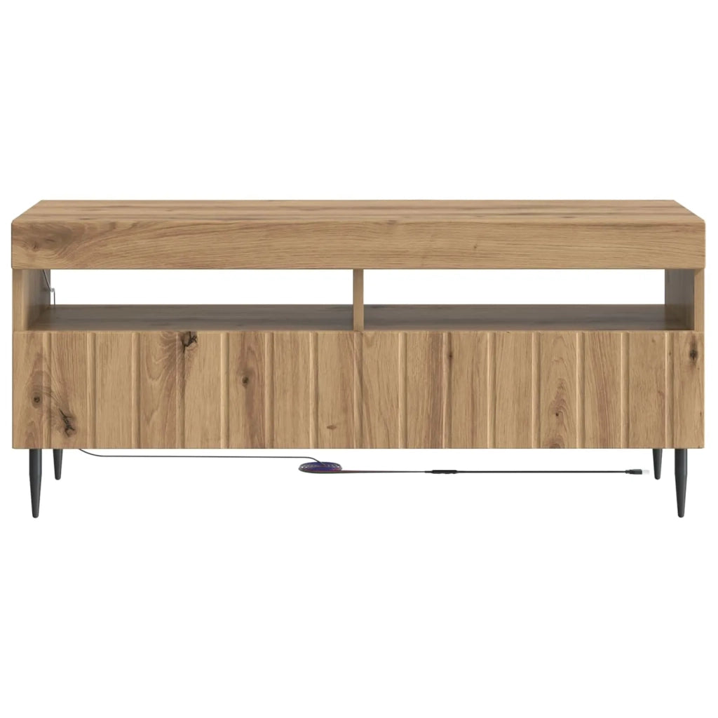 Mobile TV LED Rovere Artigianale Legno ingegnerizzato 896554