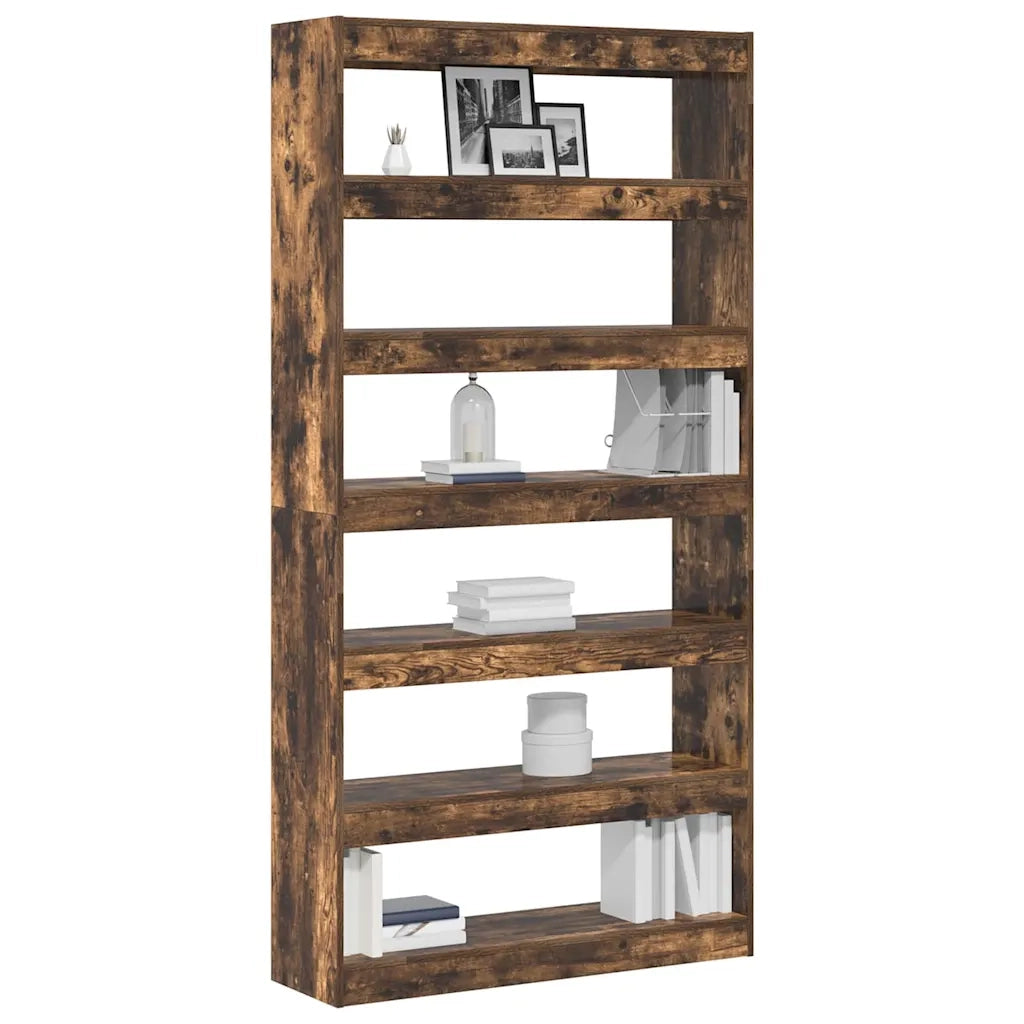 Armadio per Libri Rovere fumé 100 x 30 x 198 cm 3333928