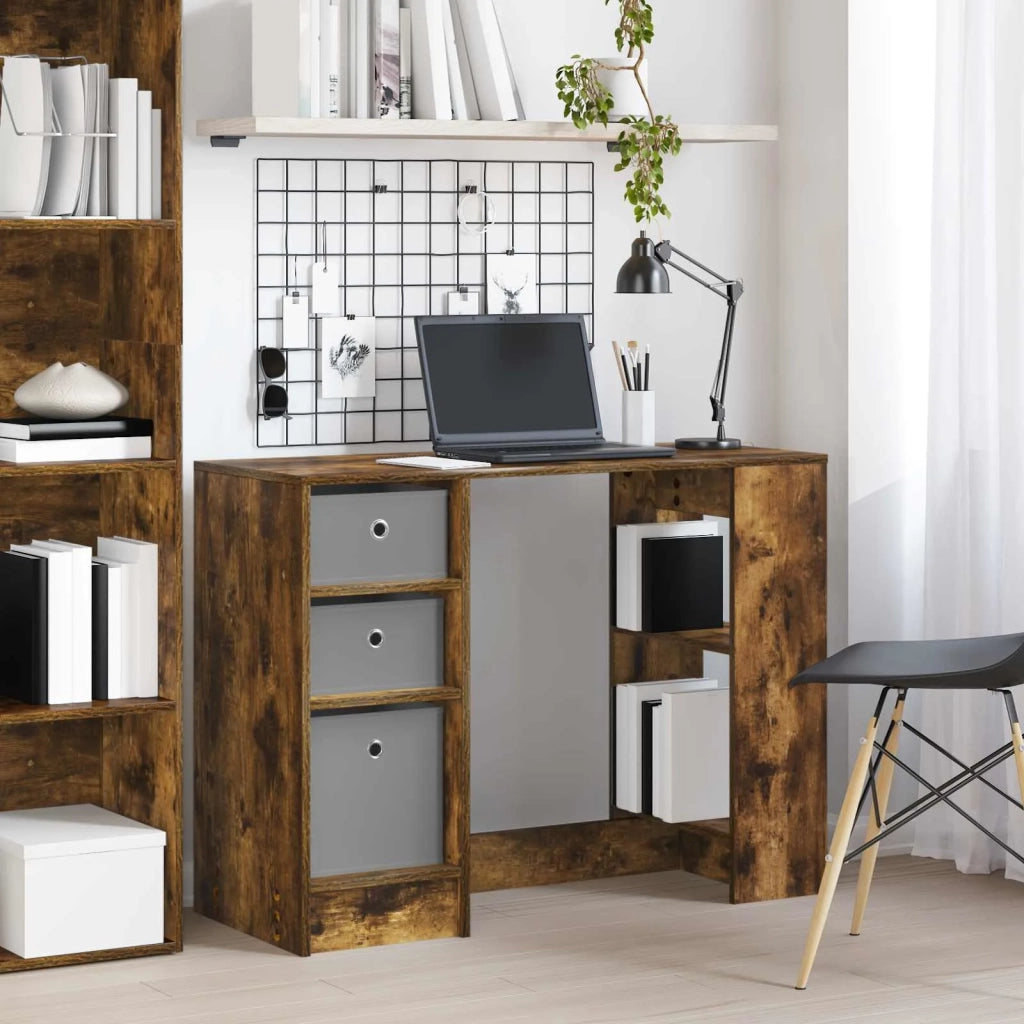 Scrivania Rovere fumé 100 x 40 x 75 cm Legno multistrato 8000456