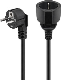 Goobay 93093 cavo di alimentazione Nero 3 m Spina di alimentazione di tipo F