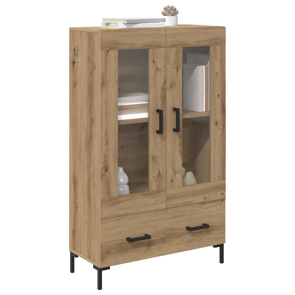 Credenza con Cassetto-Buffet-Armadio da cucina Rovere artigianale 69,5 x 31 x 115 cm 476925
