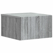 Mobiletto da notte a muro Grigio Sonoma 33 x 34,5 x 20 cm
