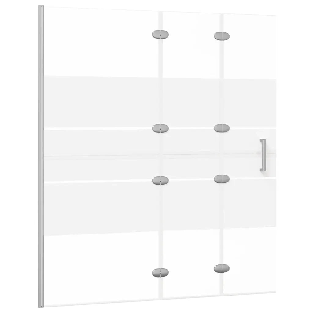 Pannello Doccia Pieghevole in ESG 120x140 cm Bianco 150739